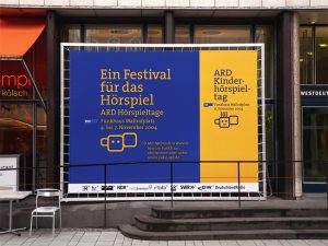 Logo und Veranstaltungsdesign ARD Hörspieltage Westdeutscher Rundfunk