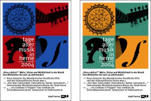 Plakate (Entwurf) Westdeutscher Rundfunk und Stadt Herne
