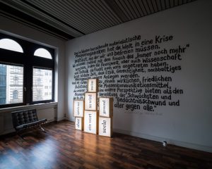 Gegenüberstellung Chu Galerie, Köln März 2013 (Foto: Gregor Kaluza)